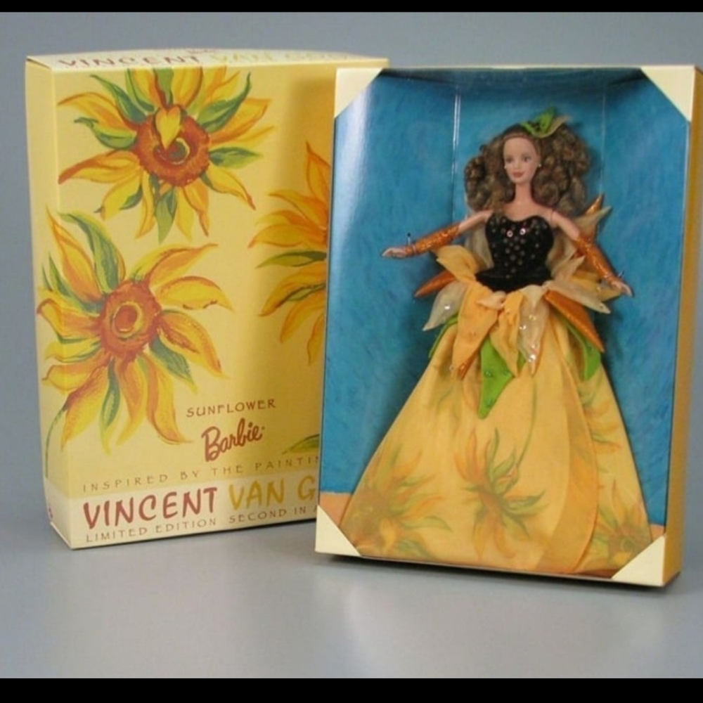 Barbie Sunflower Doll Inspired by Van Gogh 1998 NRFB